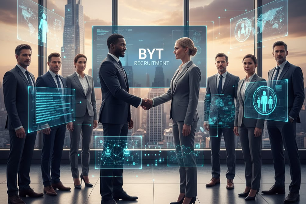 Abstract recruitment illustration